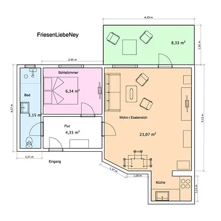 Friesenliebeney Apartment Norderney